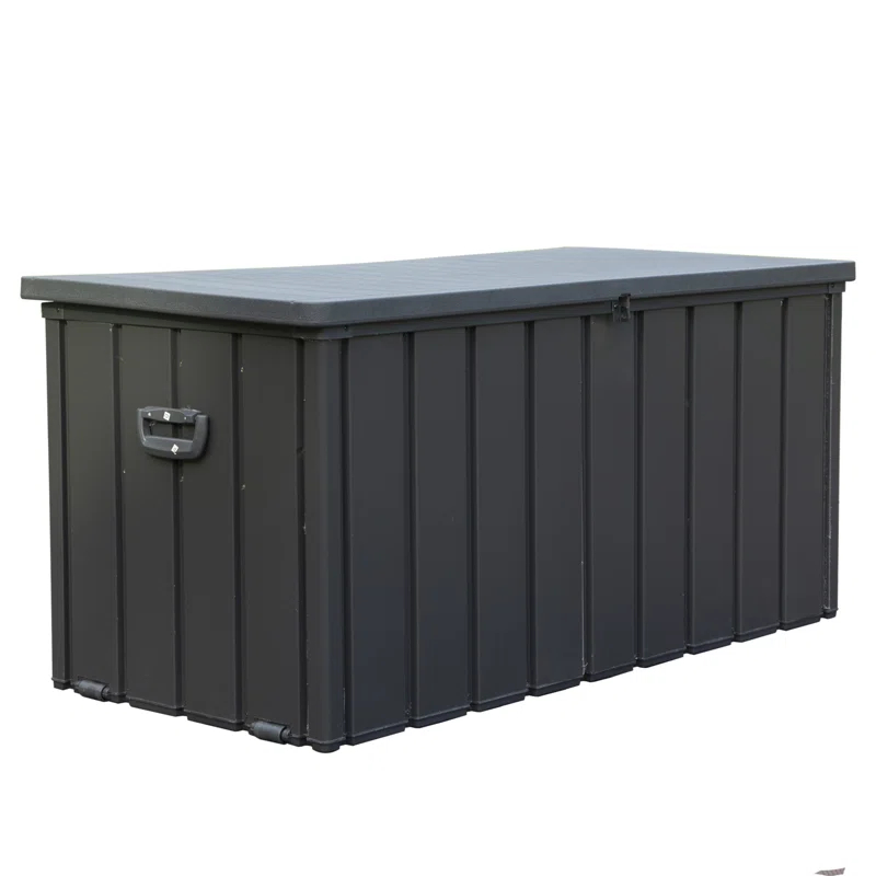 Tryimagine 160 Gallon Outdoor Storage Deck Box Waterproof, Large Patio Storage Bin For Outside Cushions, Throw Pillows, Garden Tools, Lockable