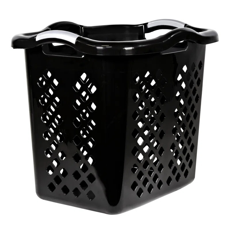 Home Logic Plastic Laundry Hamper with Handles (Set of 2)