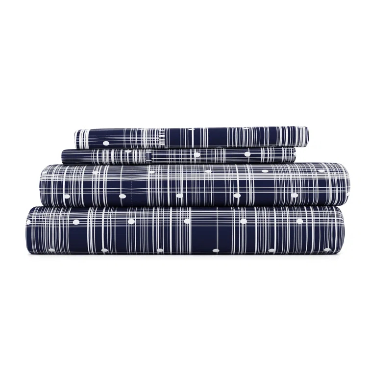 IEnjoy Home Simply Soft™ Polka Dots Microfiber Sheet Set & Reviews | Wayfair