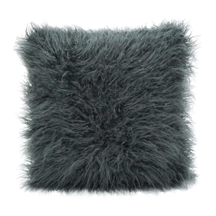 Faux Mongolian Collection Throw Pillow