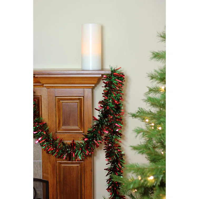 Northlight Seasonal 50' x 3" Red and Green Wide Cut 6-Ply Artificial Christmas Garland - Unlit