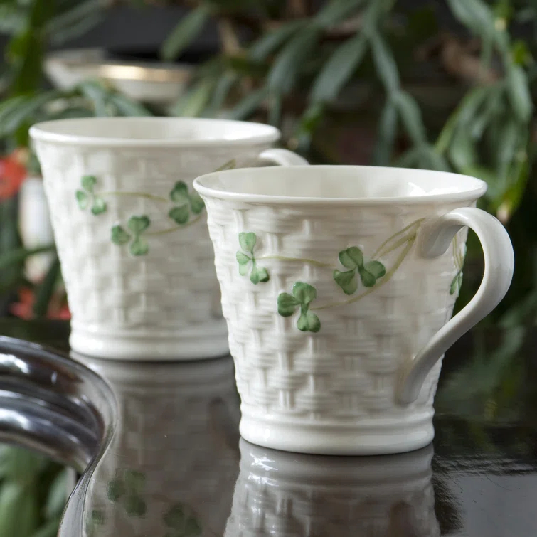 Belleek Group Shamrock Mug