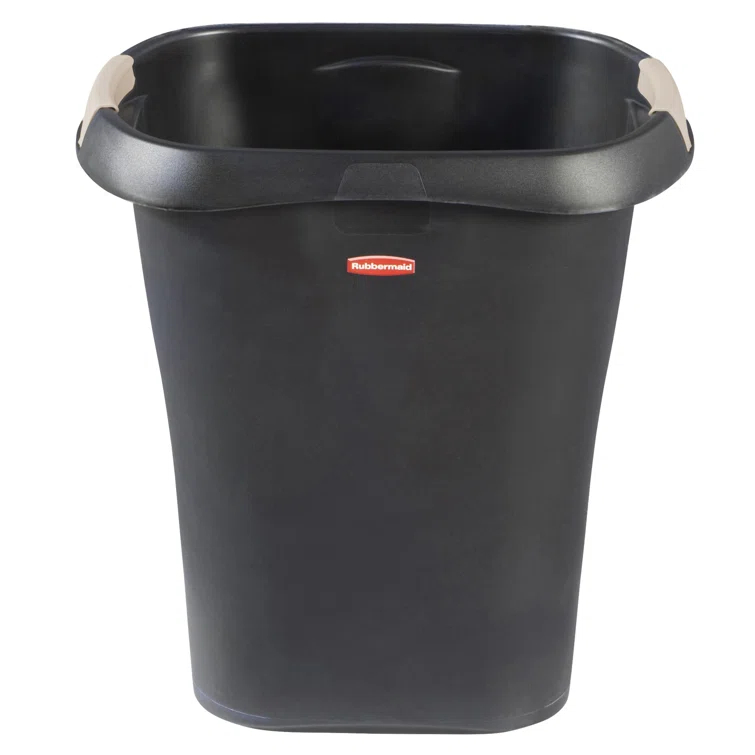 Rubbermaid Commercial Products Plastic Open Kitchen Trash Can - 8 Gallons