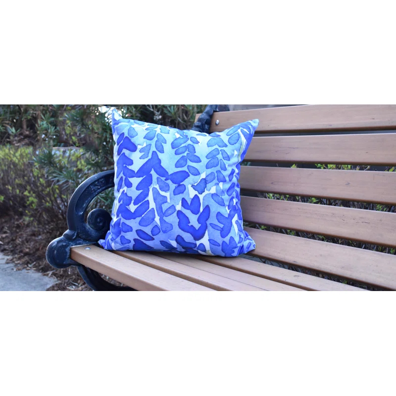 e by design Flower Bell Floral Reversible Throw Pillow