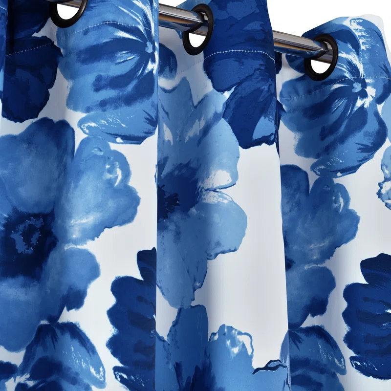 Lush Decor Leah Polyester Room Darkening Curtain Pair (Set of 2)