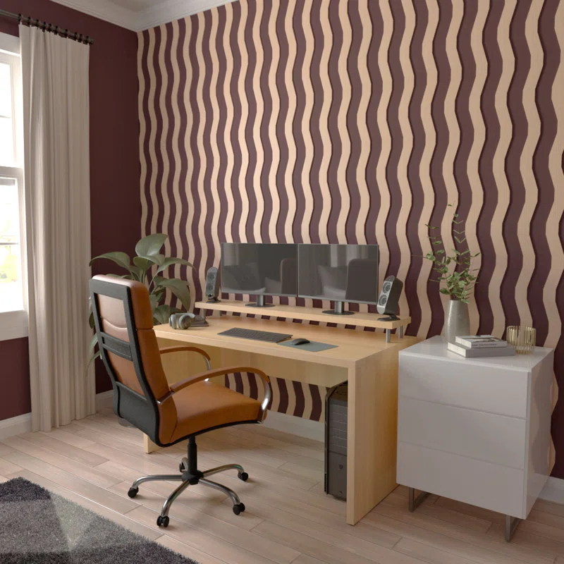 Ekena Millwork Brazos Adjustable Wood Decorative Slat Wall Panel Kit