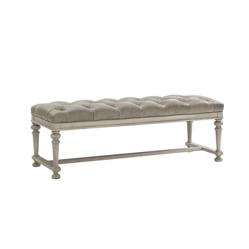 Lexington Oyster Bay Bellport Leather Bed Bench