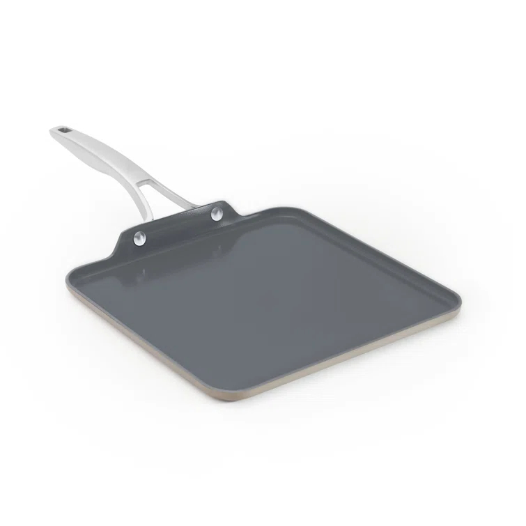 Calphalon Calphalon  Premier Ceramic Nonstick 11" Square Griddle, Mushroom Gray