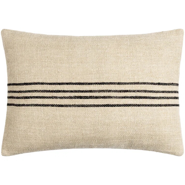 Becki Owens x Livabliss Becki Owens x Livabliss Brett Striped Linen Reversible Throw Pillow