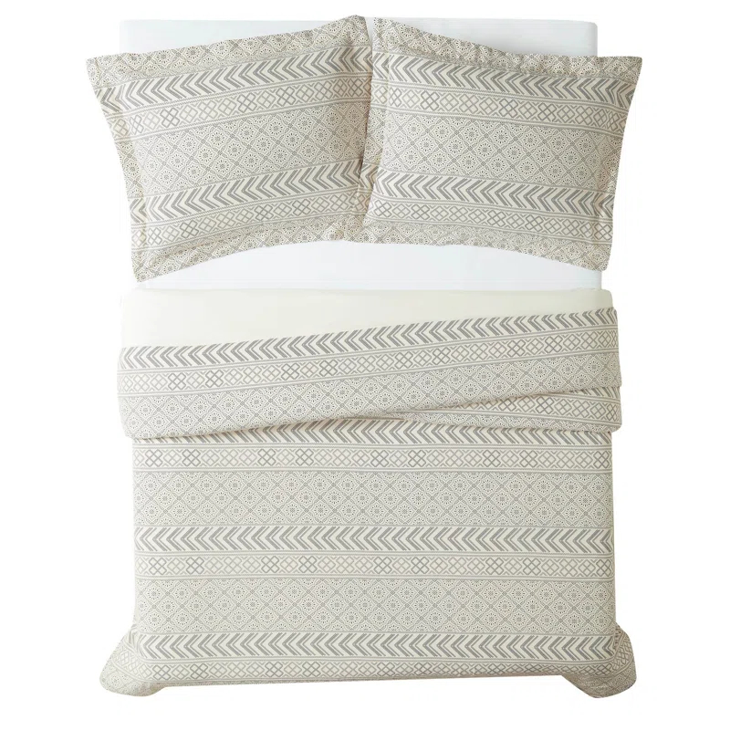 Brooklyn Loom Brooklyn Loom Chase Cotton Blend Geometric Shapes Comforter Set