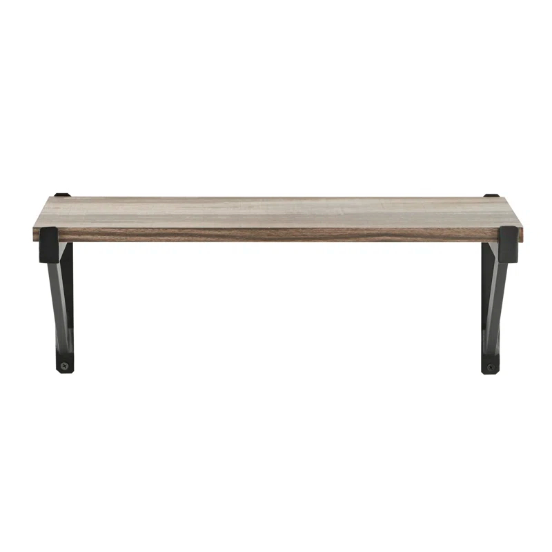 17 Stories Floating Wall Shelf on Triangle Bracket
