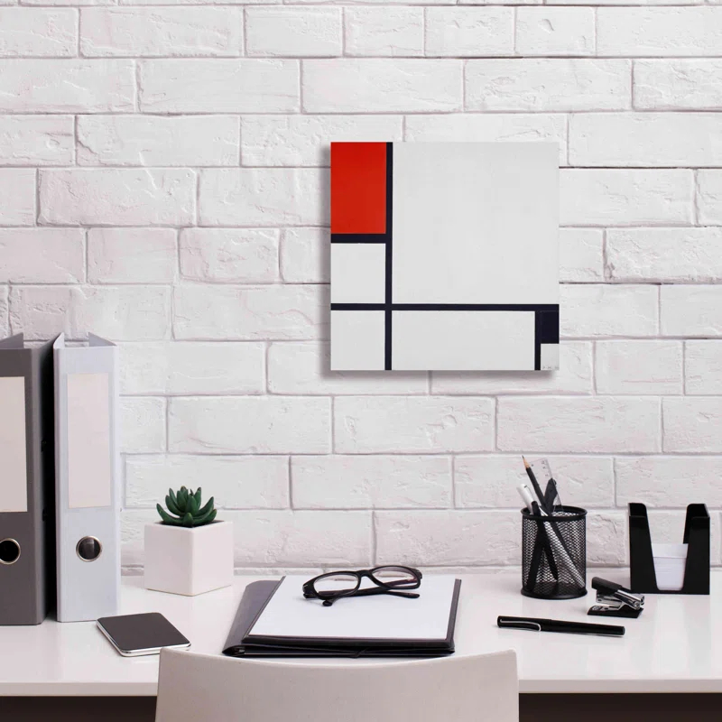 Estis " Composition No. I, With Red And Black, 1929 " by Piet Mondrian