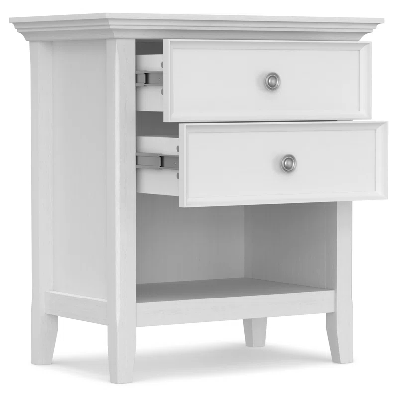 Simpli Home Amherst 24'' W Solid Wood Nightstand