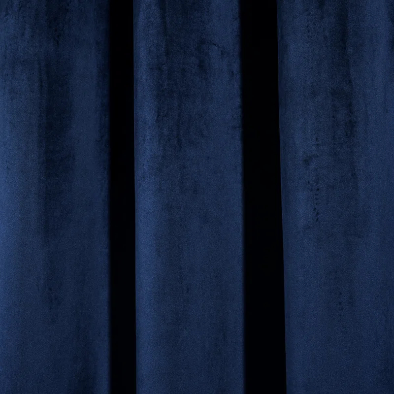 Lush Decor Prima Velvet Solid Velvet Room Darkening Curtain Pair (Set of 2)