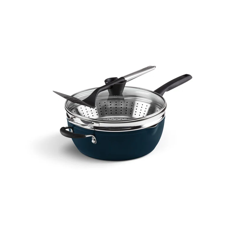Cuisinart Cuisinart Preferred Pan 4 Piece Set (4.5 Qt. Multi-Purpose Pan with Cover, Steamer, Slotted Turner)