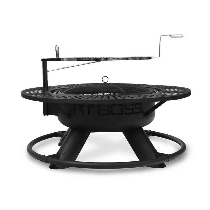 Pit Boss 34.4'' H x 45.3'' W Wood Burning Outdoor Fire Pit