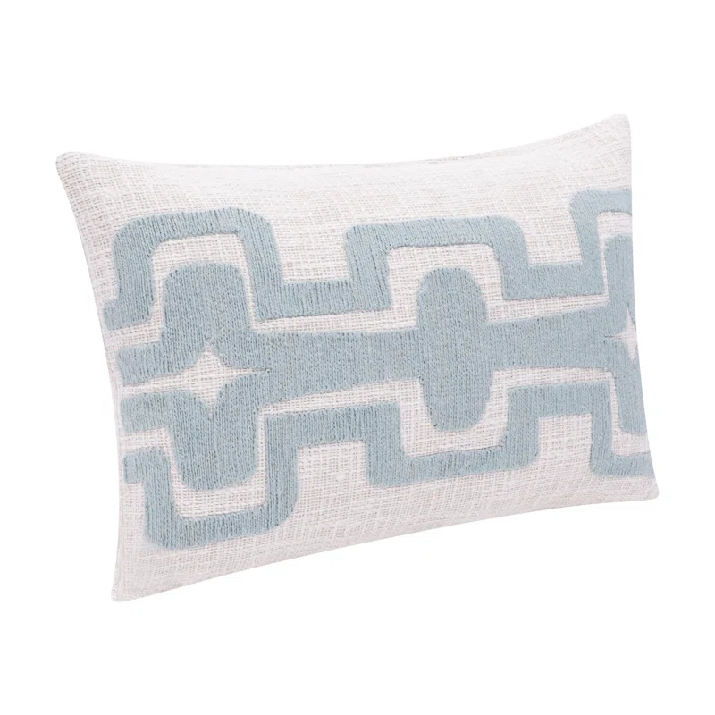 Stacy Garcia Home Geometric Handmade Cotton Wool Blend Decorative Throw Pillow
