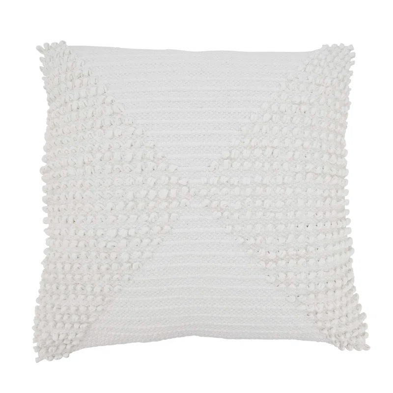 Saro Zandra Collection Cotton Throw Pillow