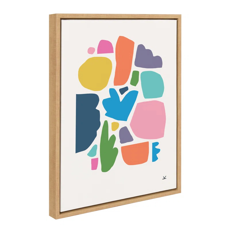 George Oliver Summer Love Songs by Kelly Knaga - Floater Frame Painting on Canvas | Wayfair