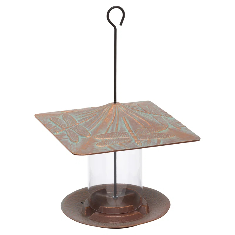 Whitehall Products Dragonfly Tube Bird Feeder