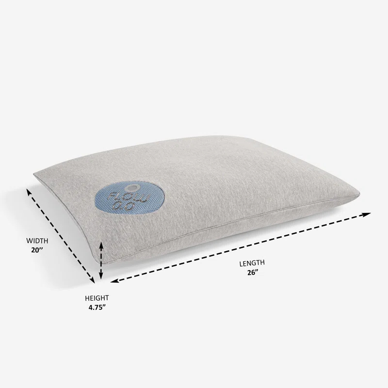 Bedgear Flow Performance Pillow - Breathable Bed Pillow - Medium - Washable Cover
