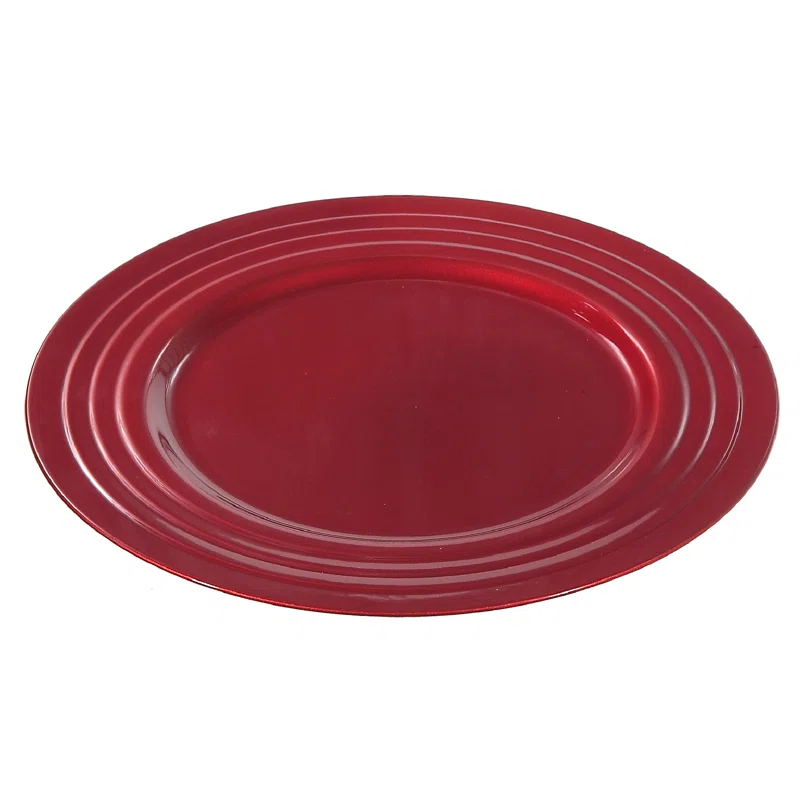 iH casadécor Melamine Abstract Charger (Set of 6)