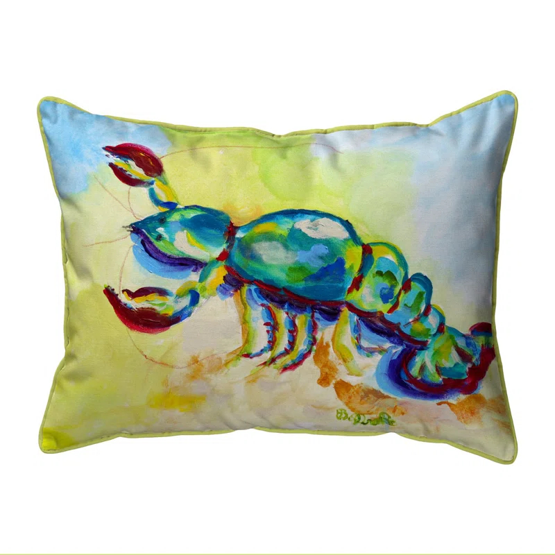 Betsy Drake Interiors Indoor/Outdoor Throw Pillow