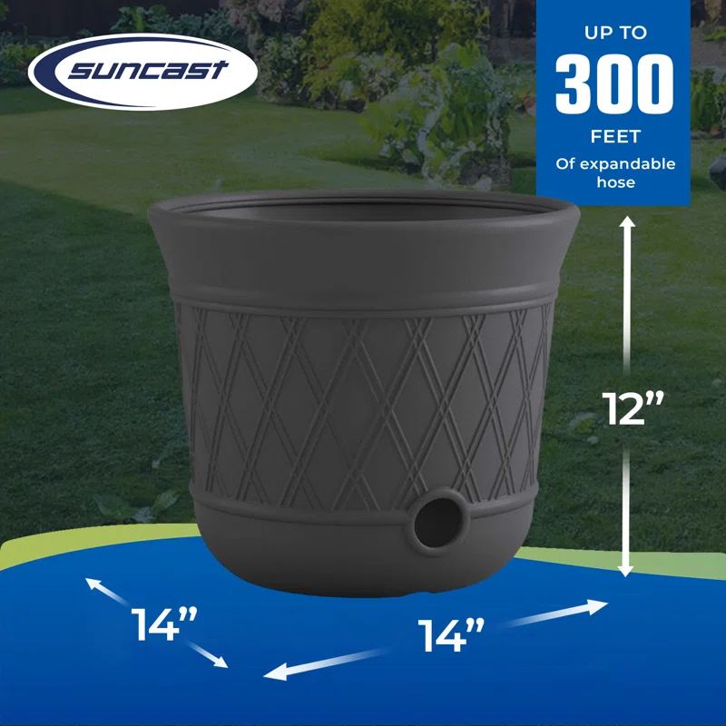 Suncast Plastic Stand Hose Pot