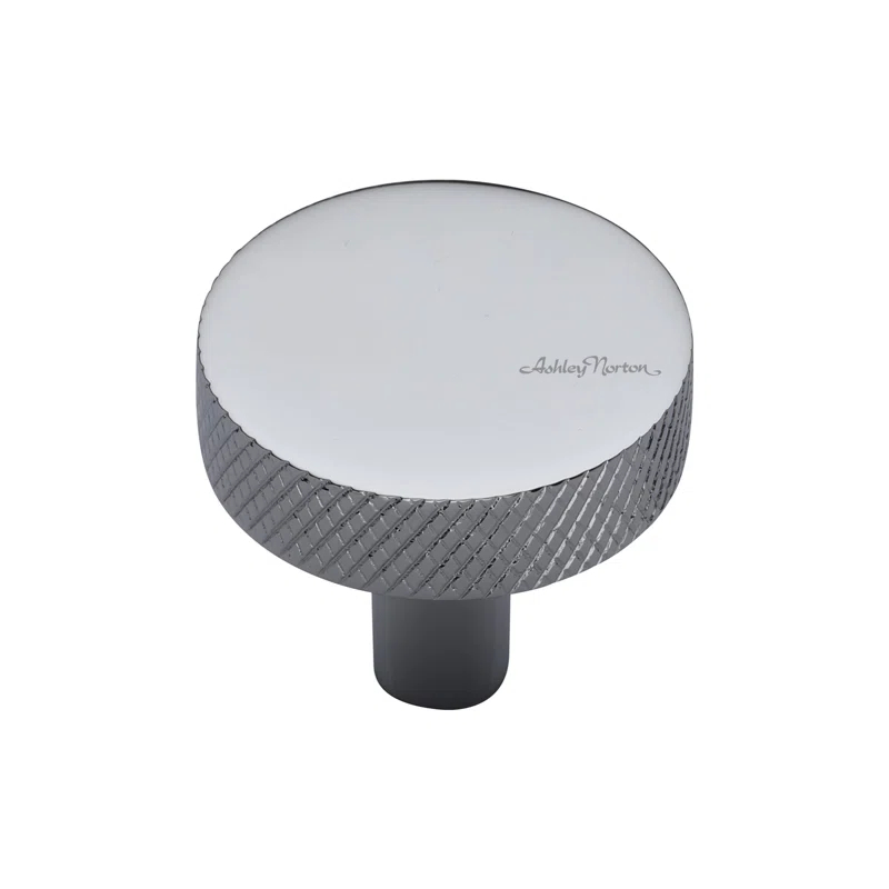 Ashley Norton Knurled 1 1/4" Diameter Round Knob