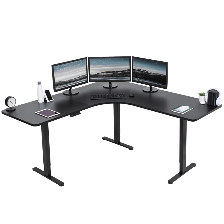 Vivo VIVO Electric 71" x 71" Curved Corner Stand Up Desk (E3CB2 Series)