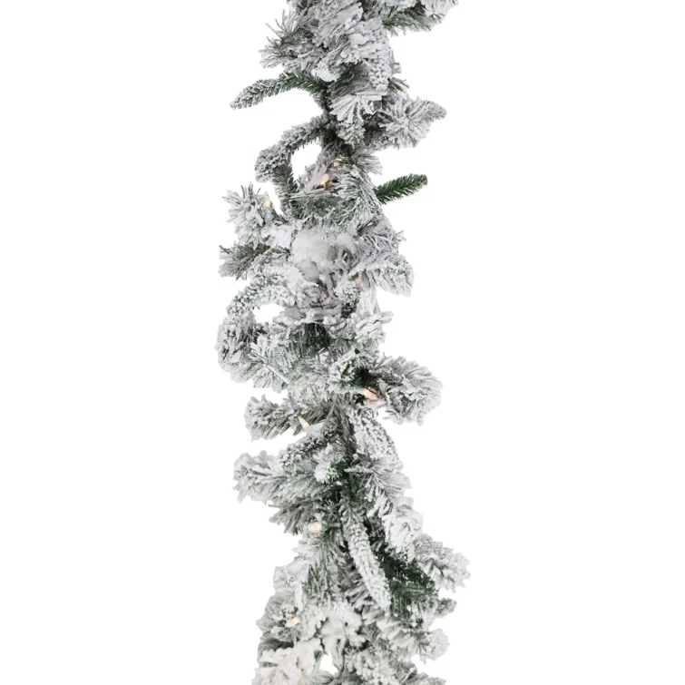 Christmas Time 108'' in. Lighted Faux Pine Garland