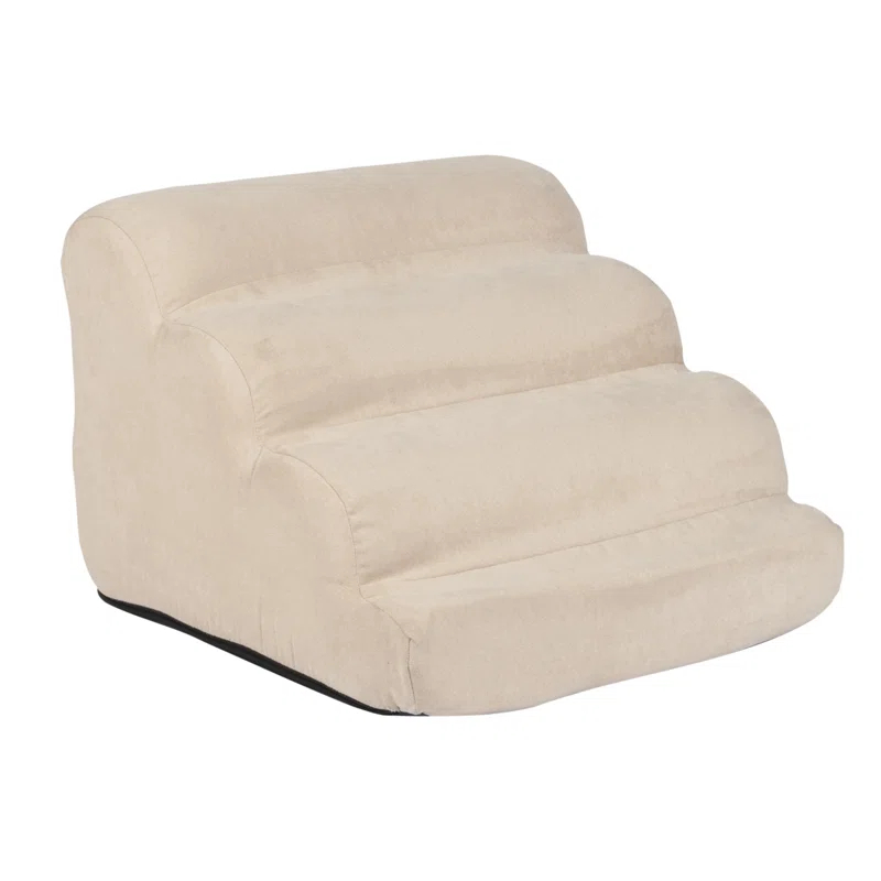 Snoozer Orthopedic Microsuede Scalloped Pet Stair Ramp