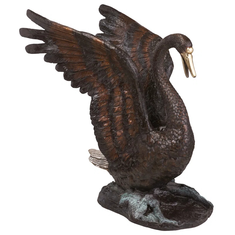 Design Toscano Grace and Beauty Swan Garden Statue