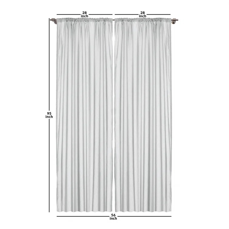 Ambesonne Microfiber Floral Semi-Sheer Rod Pocket Curtain Panels (Set of 2)