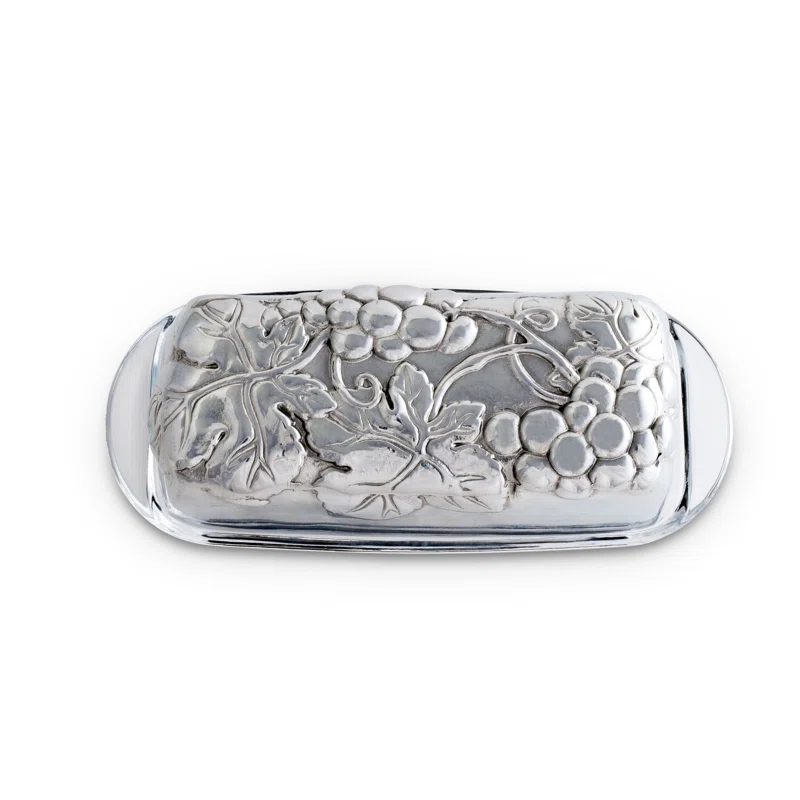 Arthur Court Designs Arthur Court Designs Grape Aluminum Butter Dish