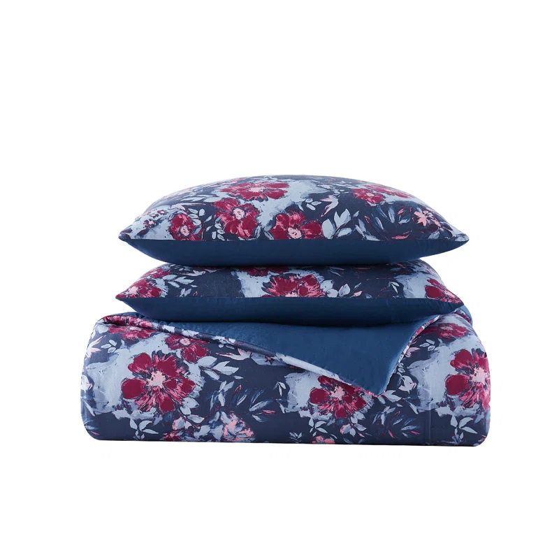 Sateen Floral Comforter Set