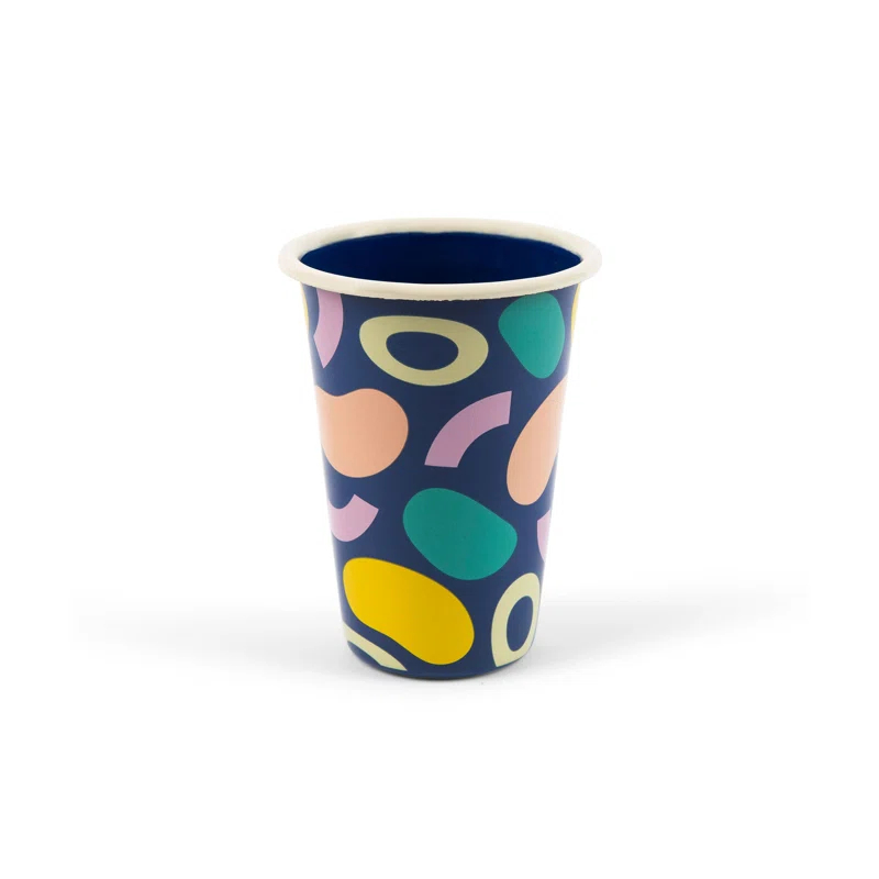 Crow Canyon Enamelware Poketo x CCH Outlines and Boulders 14 oz Tumbler