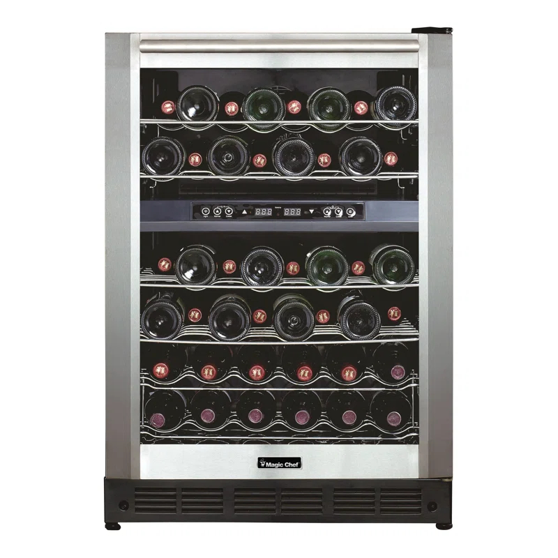 Magic Chef Magic Chef Dual Zone 23.4'' 44 Bottle with Reversible Door