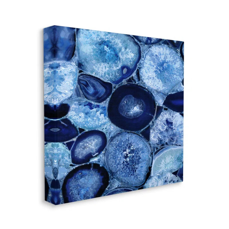 Stupell Industries " Blue Geode Crystals Arrangement " by Danielle Carson