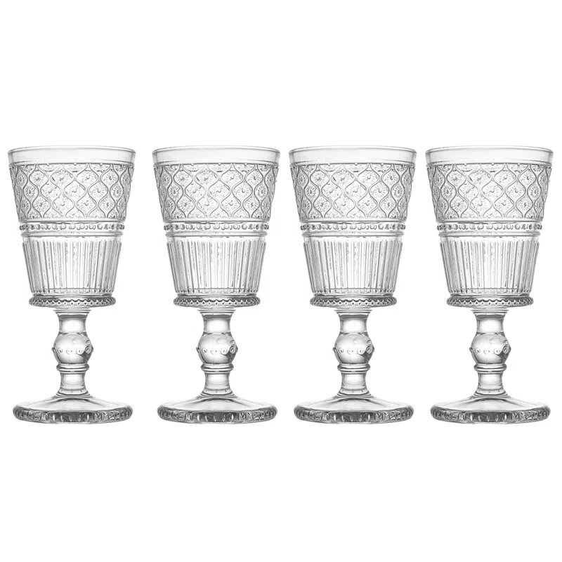 Godinger Silver Art Co Claro Goblet 9 oz (Set of 4)