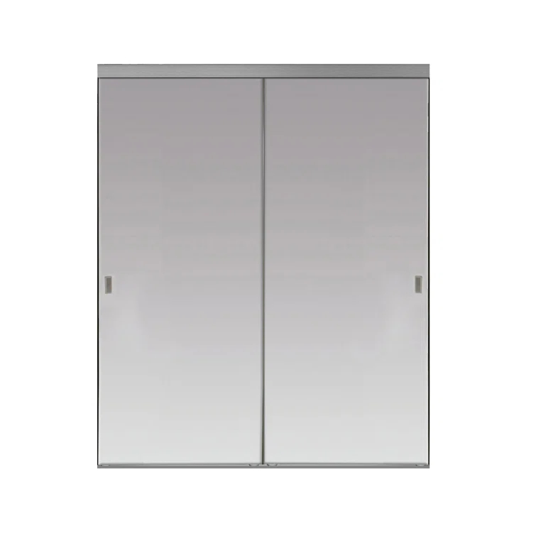 Custom Door and Mirror Solid + Manufactured Wood Mirrored Sliding Closet Doors