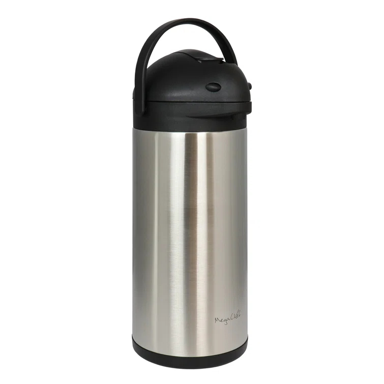 MegaChef MegaChef 5 Liter Stainless Steel Vacuum Body Pump Cap Air Pot
