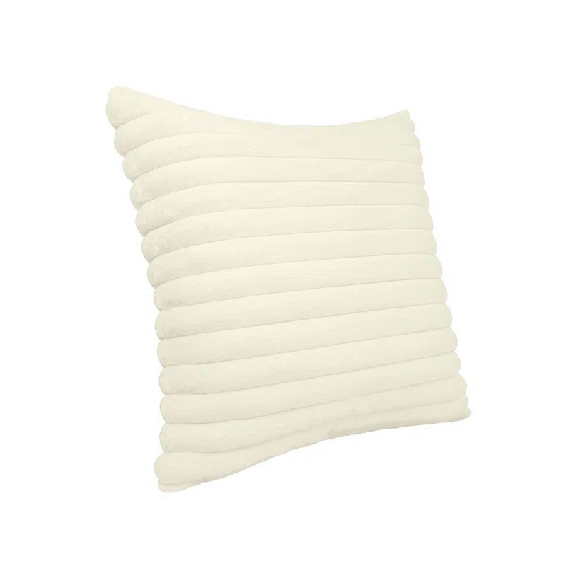 Furry Faux Fur Reversible Throw Pillow