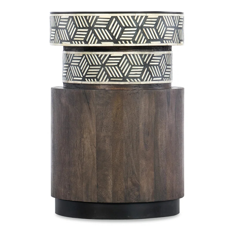 Hooker Furniture Commerce And Market Solid Wood Top End Table