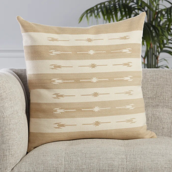 Estela Striped Cotton Throw Pillow