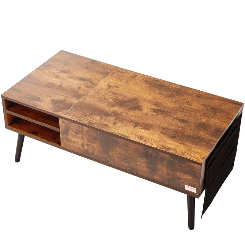 George Oliver George Oliver Lift Top Coffee Table 39.4 in Rectangle Coffee Table for Living Room Brown