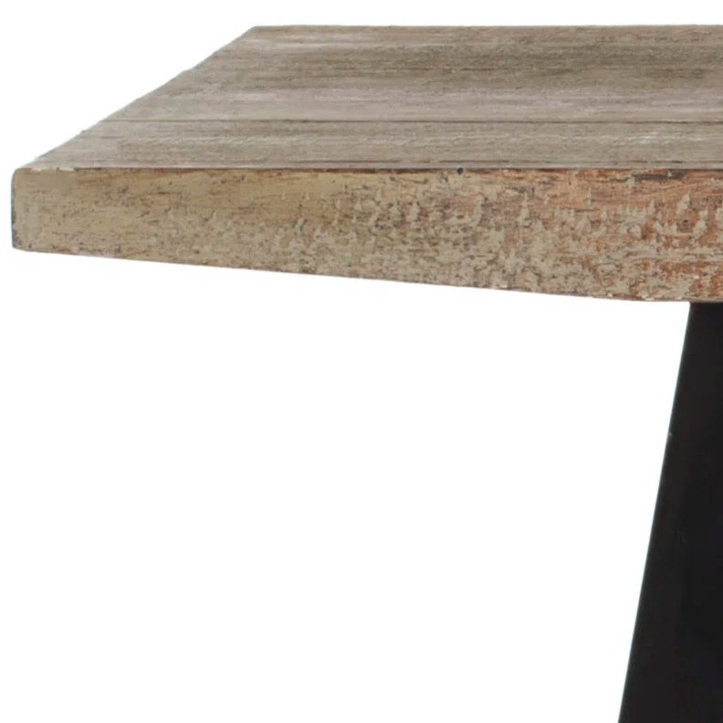 Gracie Oaks Hargie 53.2'' Solid Wood Top Console Table