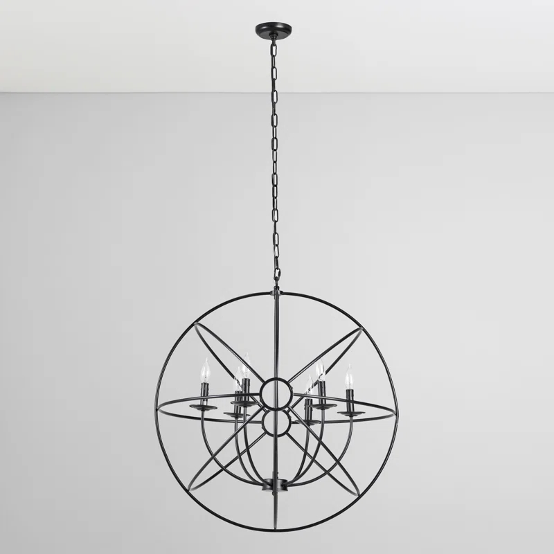 Classic Home Voltaire 6 - Light Globe Chandelier