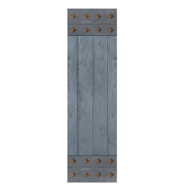 IsLife 84'' Solid Wood Paneled Matte without Installation Hardware Kit Barn Door