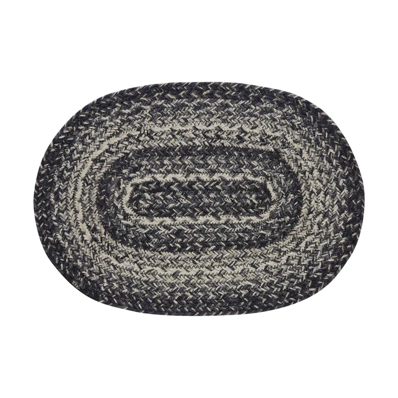 VHC Brands Sawyer Mill Jute No Pattern Oval Placemat
